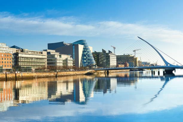 River and bridge scene in Dublin